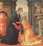 Domenico Ghirlandaio The Visitation (mk05) oil on canvas